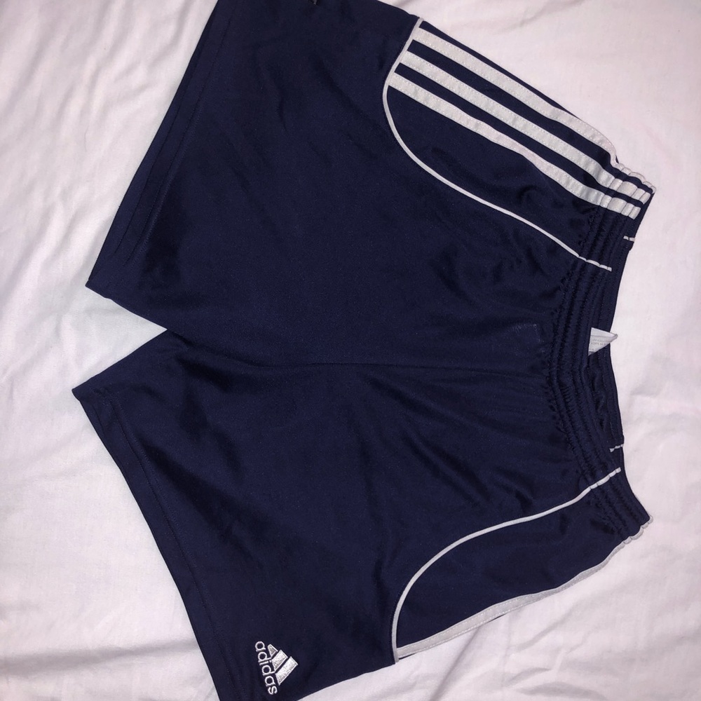 Navy Adidas Soccer Shorts